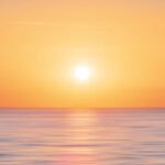 motie: “Warme gloed bij zonsondergang – veilige bedding”